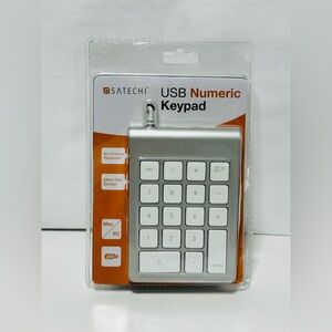 Satechi ST-U2NK USB Numeric Keypad Windows Or Mac NEW Sealed